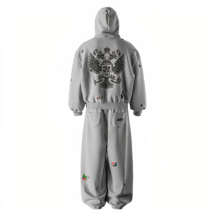 Double Layer Floral Tracksuit