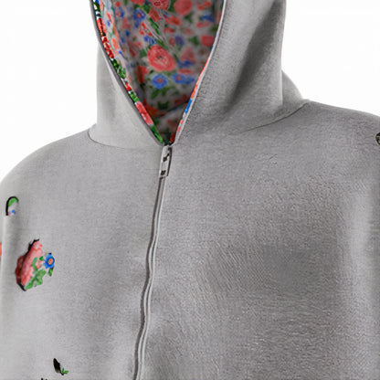 Double Layer Floral Tracksuit